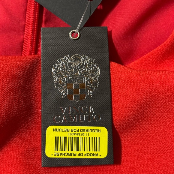 Vince Camuto Red Popover Sleeveless Dress - Picture 12 of 13